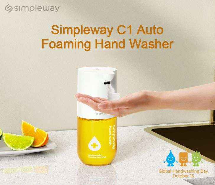 Dispensador de jabón automático Simpleway C1: la mejor manera de lavarse las manos