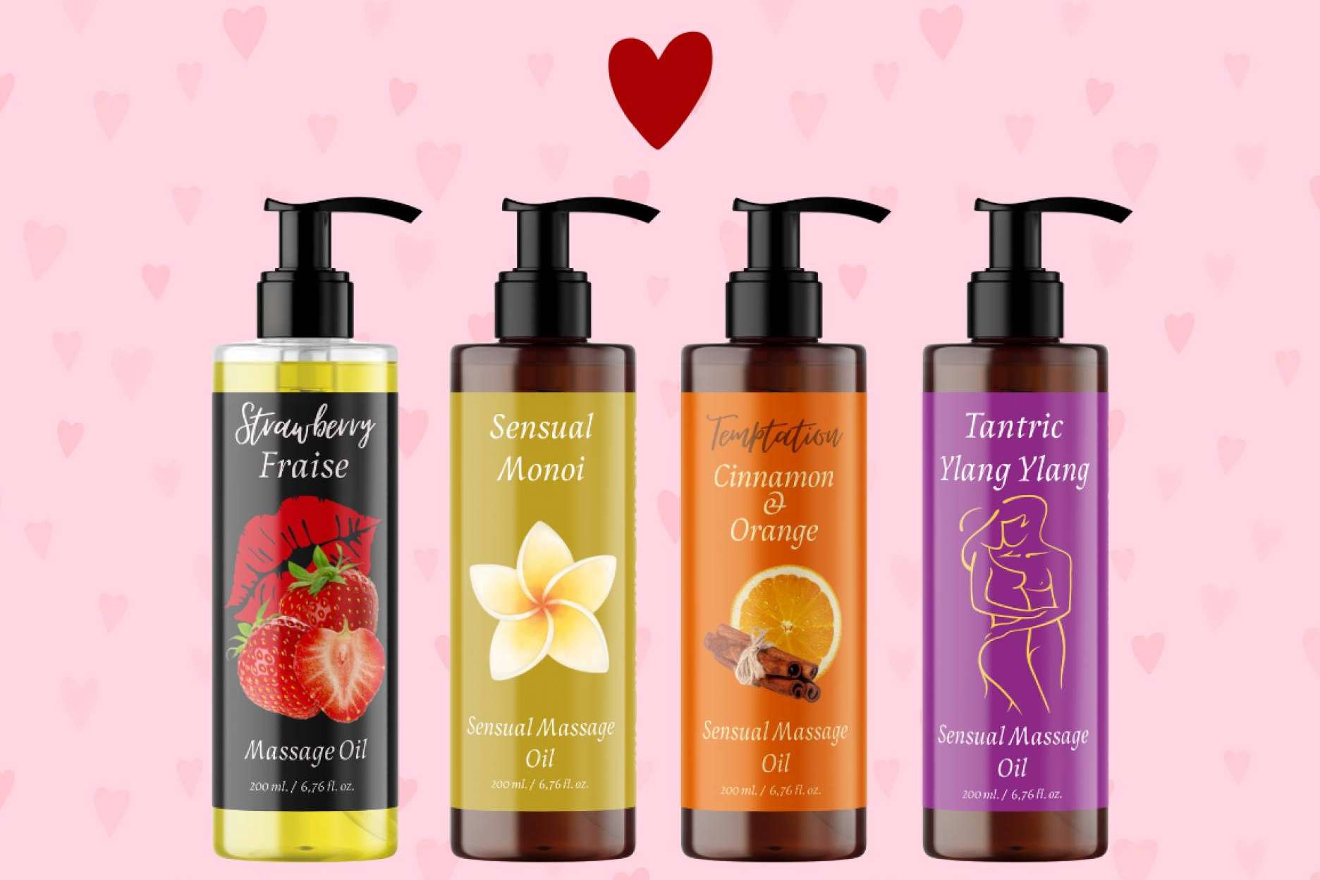 Regalar aceites de masaje sensuales para San Valentín