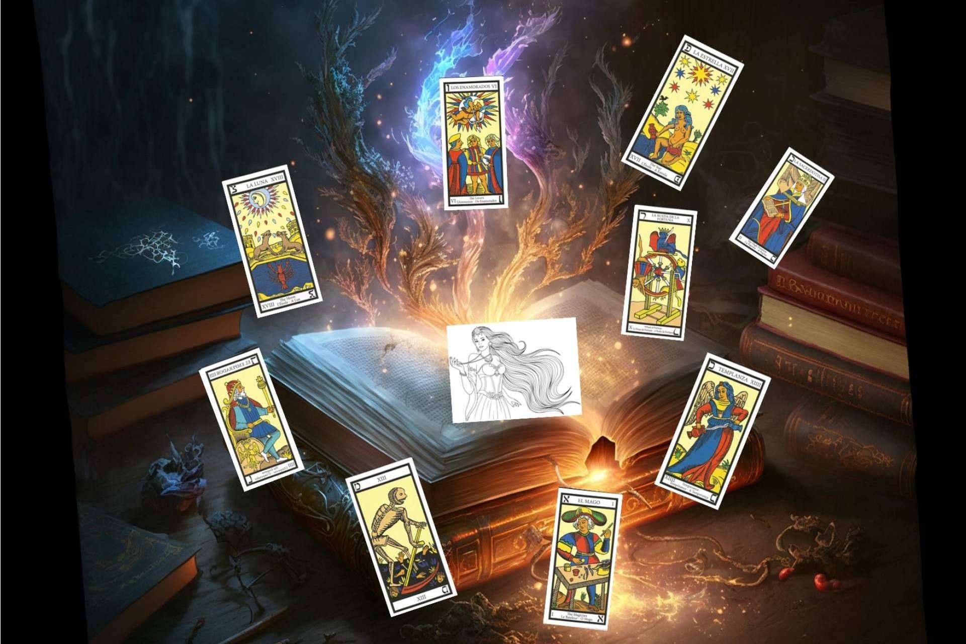 Dama Mágica ayuda a resolver situaciones complejas con el tarot universo